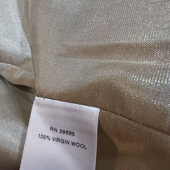 Pendleton 100% Virgin Wool Tan Blazer Women’s 10 - Picture 5 of 11